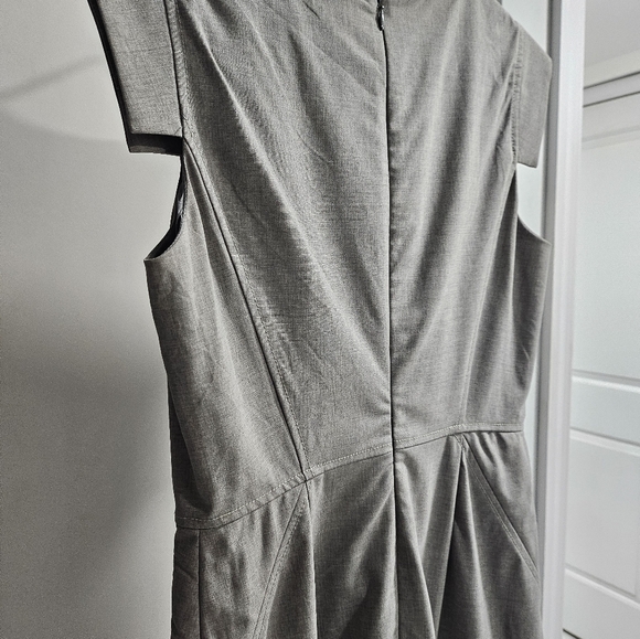 J.Crew NWT Resume Sheath in Heather Dust Taupe Italian Stretch Wool Dress - Picture 3 of 5